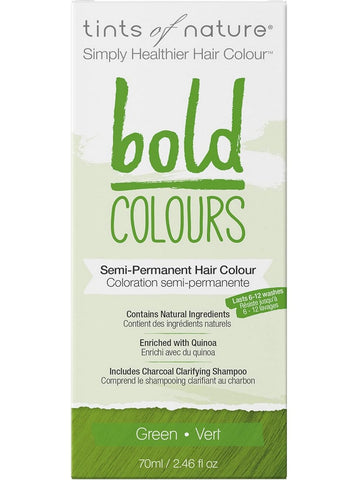 ** 12 PACK ** Tints of Nature, Bold Colours, Semi-Permanent Hair Colour, Green, 2.46 fl oz