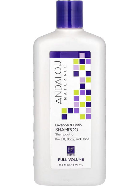 Andalou Naturals, Lavander & Biotin Shampoo, 11.5 fl oz