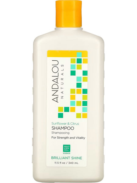 Andalou Naturals, Brilliant Shine Sunflower & Citrus Shampoo, 11.5 fl oz