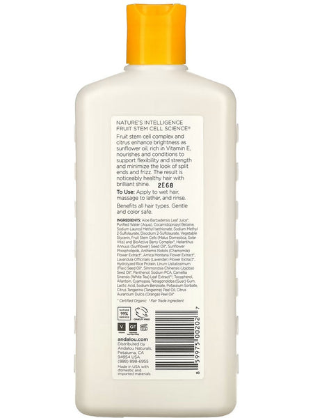 Andalou Naturals, Brilliant Shine Sunflower & Citrus Shampoo, 11.5 fl oz