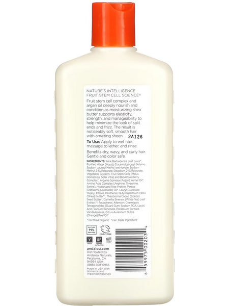 Andalou Naturals, Moisture Rich Argan Oil & Shea Shampoo, 11.5 fl oz