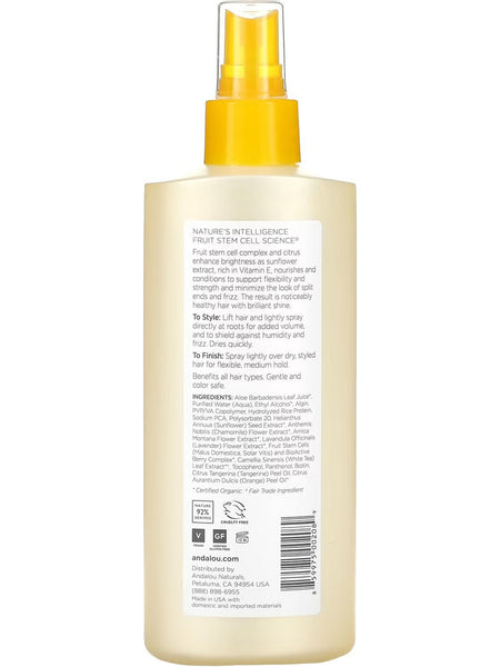 Andalou Naturals, Sunflower & Citrus Hair Spray, 8.2 fl oz – Herbs Direct