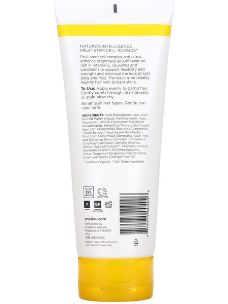 Andalou Naturals, Brilliant Shine Sunflower & Citrus Styling Gel Medium Hold, 6.8 fl oz