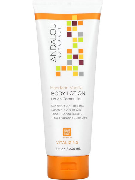 Andalou Naturals, Vitalizing Mandarin Vanilla Body Lotion, 8 fl oz