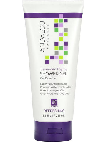 Andalou Naturals, Refreshing Lavender Thyme Shower Gel, 8.5 fl oz