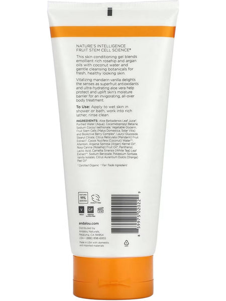 Andalou Naturals, Vitalizing Mandarin Vanilla Shower Gel, 8.5 fl oz