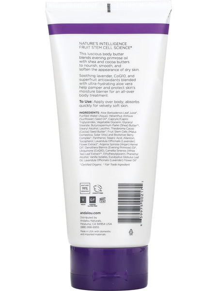 Andalou Naturals, Firming Lavender Shea Body Butter, 8 fl oz