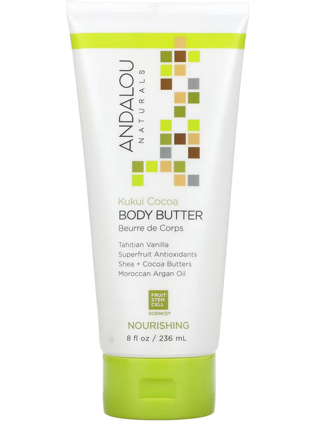 Andalou Naturals, Nourishing Kukui Cocoa Body Butter, 8 fl oz