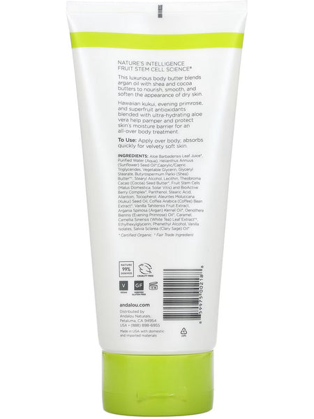 Andalou Naturals, Nourishing Kukui Cocoa Body Butter, 8 fl oz