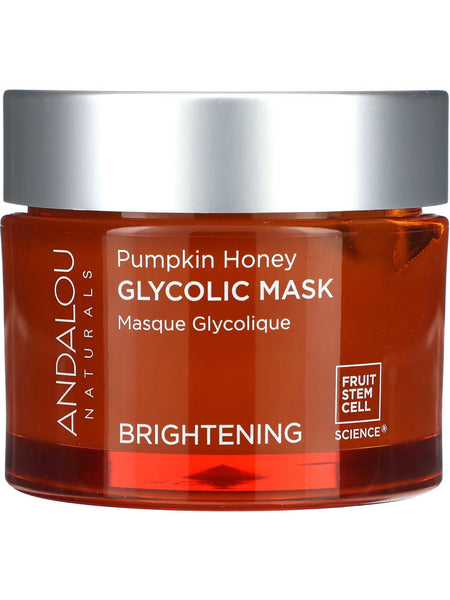 Andalou Naturals, Pumpkin Honey Glycolic Mask Brightening, 1.7 oz