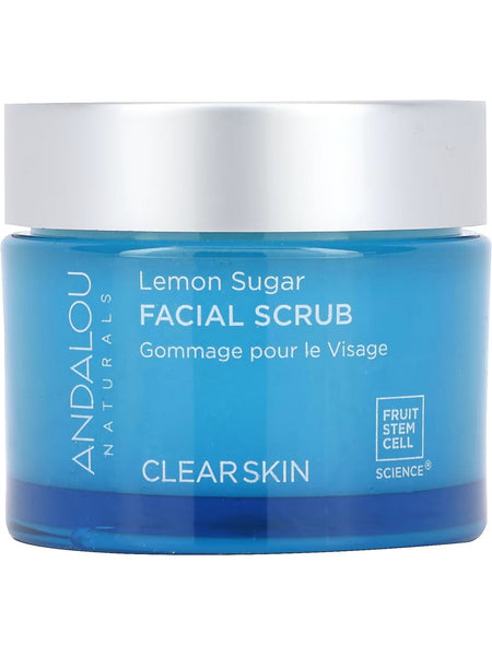 Andalou Naturals, Lemon Sugar Facial Scrub, Clear Skin, 1.7 oz