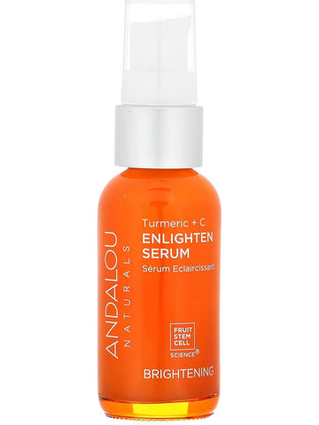 Andalou Naturals, Turmeric C + Enlighten Serum, Brightening, 1.1 fl oz