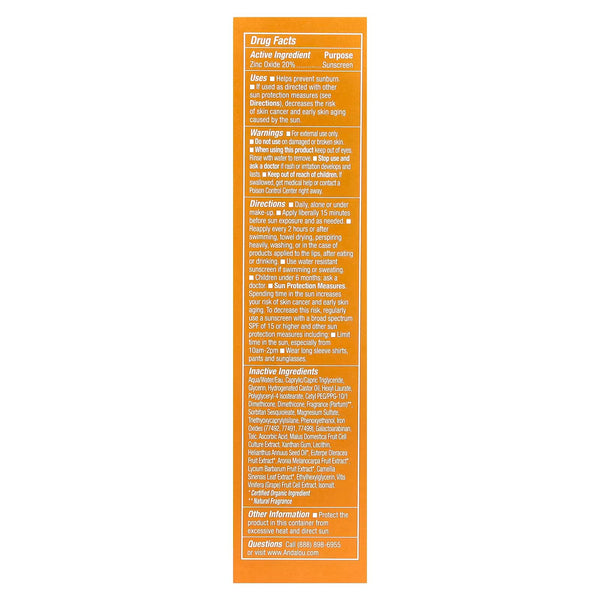 Andalou Naturals, Vitamin C Beauty Balm Sheer Tint SPF 30, Brightening, 2 fl oz