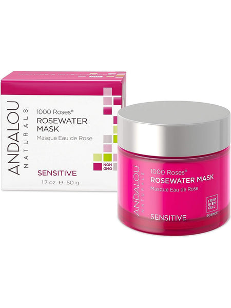 Andalou Naturals, 1000 Roses Rosewater Gel Mask Sensitive, 1.7 oz