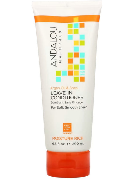 Andalou Naturals, Argan Oil & Shea Leave-In Conditioner, Moisture Rich, 6.8 fl oz