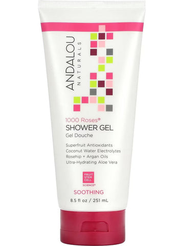 Andalou Naturals, 1000 Roses Shower Gel Soothing, 8.5 fl oz