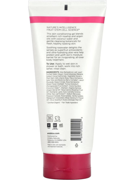 Andalou Naturals, 1000 Roses Shower Gel Soothing, 8.5 fl oz