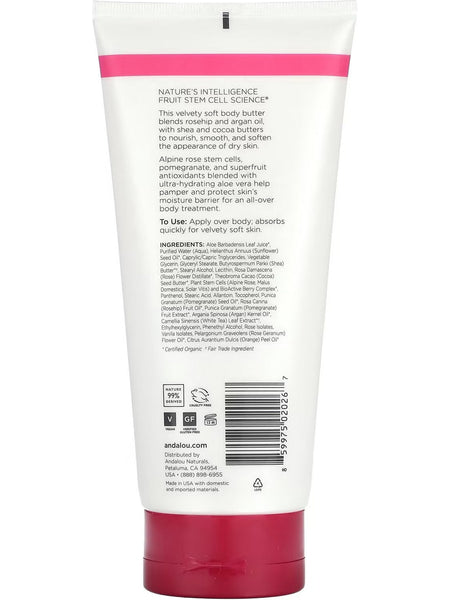 Andalou Naturals, 1000 Roses Body Butter Velvet Soft, 8 fl oz