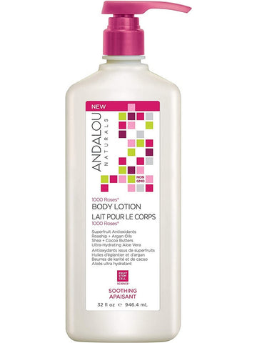 Andalou Naturals, 1000 Roses Soothing Body Lotion, 32 fl oz