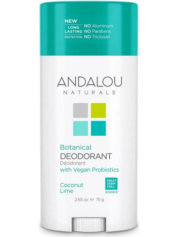 Andalou Naturals, Botanical Deodorant Coconut Lime, 2.65 oz