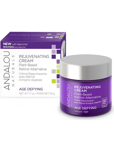 Andalou Naturals, Age Defying Rejuvenating Plant Based Retinol Alternative Face Cream, 1.7 oz