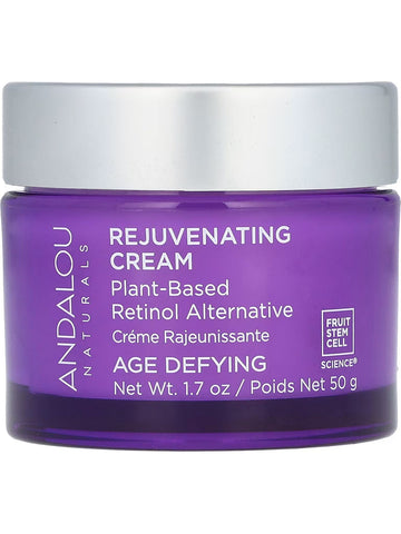 Andalou Naturals, Age Defying Rejuvenating Plant Based Retinol Alternative Cream, 1.7 oz