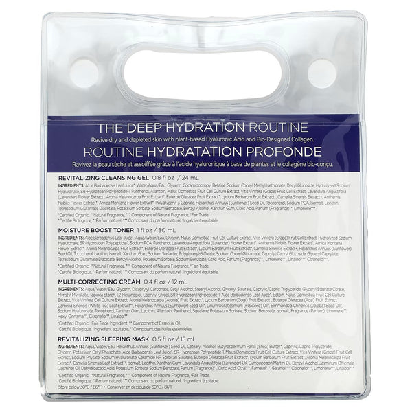 Andalou Naturals, On the Go Essentials Deep Hydration Routine Kit, 4-piece set