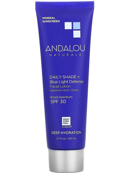 Andalou Naturals, Deep Hydration Daily Shade + Blue Light Protection Facial Lotion SPF 30, 2.7 fl oz