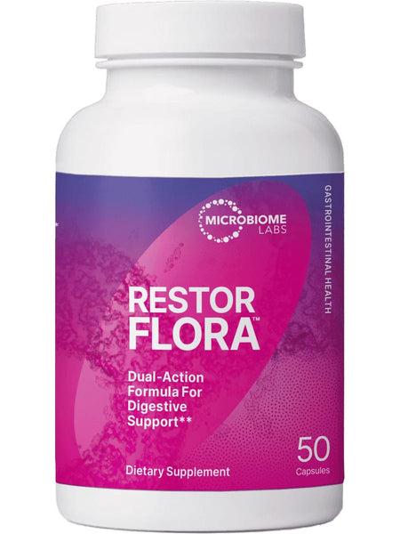 Microbiome Labs, RestorFlora, 50 Capsules