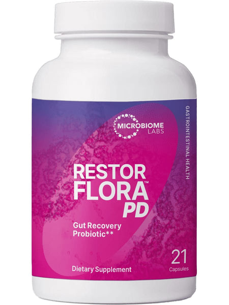 Microbiome Labs, RestorFlora PD, 21 Capsules