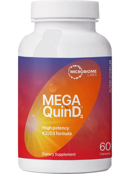 Microbiome Labs, Mega QuinD3, 60 Capsules