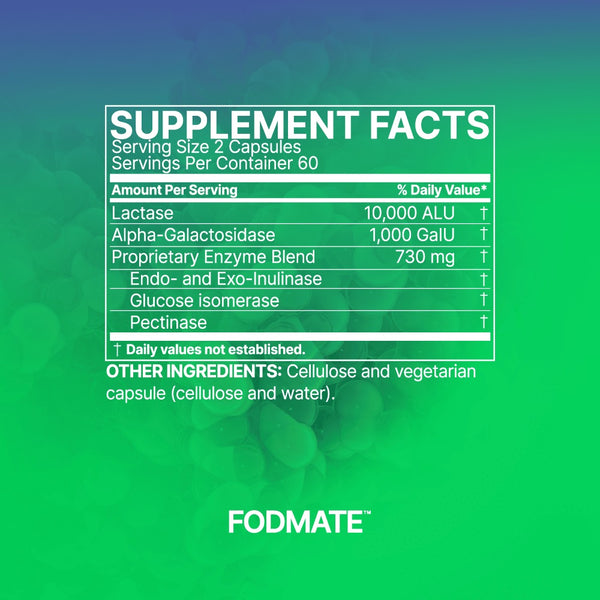 Microbiome Labs, FODMATE, 120 Capsules