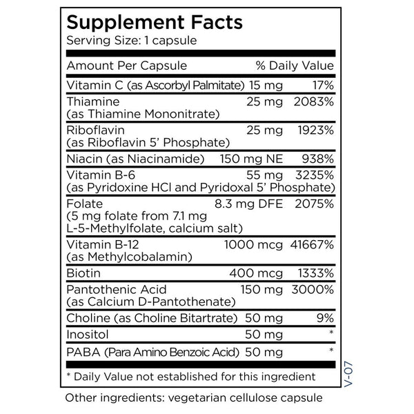 MethylPro, B-Complex +, 5 mg, L-Methylfolate, 30 Capsules