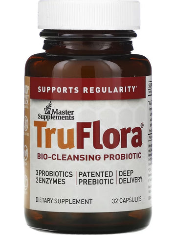 Master Supplements, TruFlora, Bio-Cleansing Probiotic, 32 Capsules