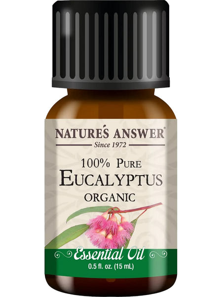 Nature's Answer, 100% Pure Eucalyptus Organic, Essential Oil, 0.5 fl oz