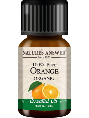 Nature's Answer, 100% Pure Orange Organic, Essential Oil, 0.5 fl oz