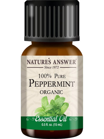 Nature's Answer, 100% Pure Peppermint Organic, Essential Oil, 0.5 fl oz