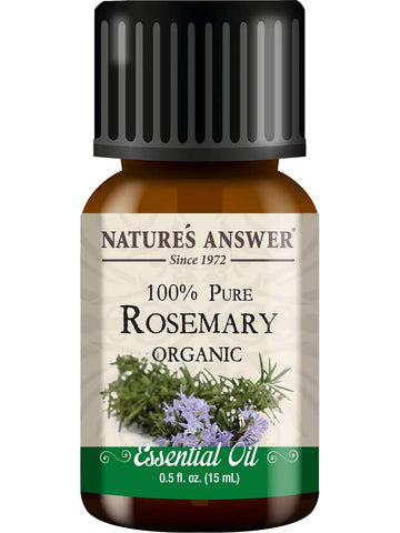 Nature's Answer, 100% Pure Rosemary Organic, Essential Oil, 0.5 fl oz