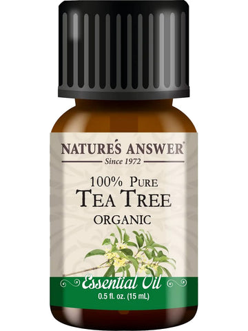 Nature's Answer, 100% Pure Tea Tree Organic, Essential Oil, 0.5 fl oz