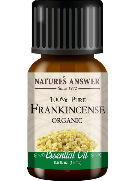 Nature's Answer, 100% Pure Frankincense, Organic Essential Oil, 0.5 fl oz