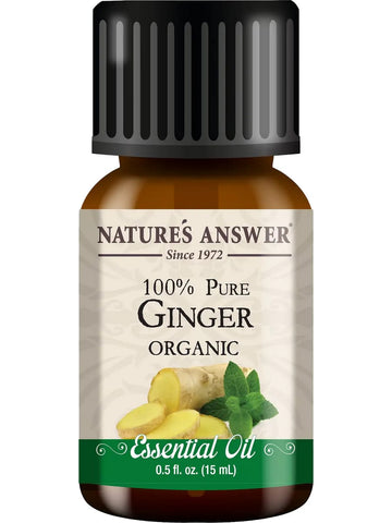 Nature's Answer, 100% Pure Ginger Root, Organic Essential Oil, 0.5 fl oz