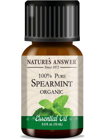 Nature's Answer, 100% Pure Spearmint, Organic Essential Oil, 0.5 fl oz