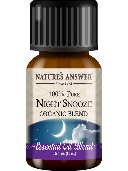 Nature's Answer, 100% Pure Night Snooze, Organic Blend Essential Oil, 0.5 fl oz