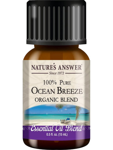 Nature's Answer, 100% Pure Ocean Breeze, Organic Blend Essential Oil, 0.5 fl oz