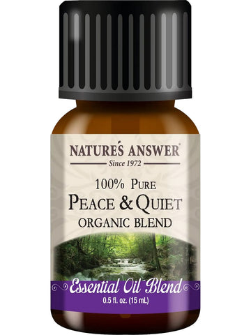 Nature's Answer, 100% Pure Peace & Quiet, Organic Blend Essential Oil, 0.5 fl oz