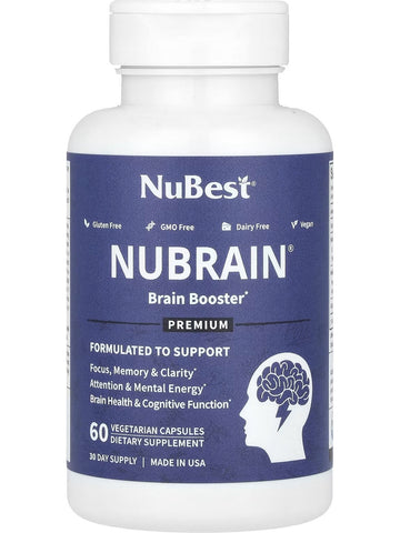 NuBest, NuBrain, 60 Vegetarian Capsules