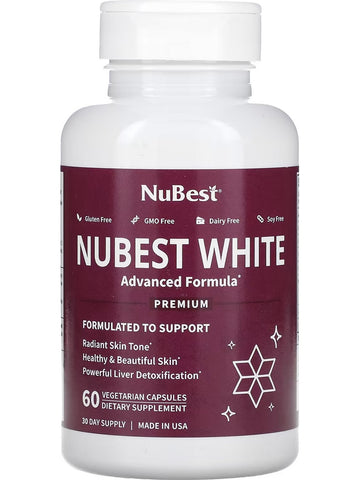 NuBest, NuBest White, 60 Vegetarian Capsules