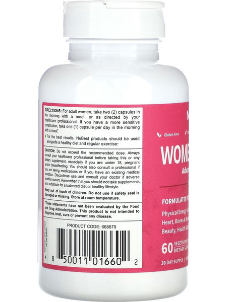 NuBest, Women's Multi, 60 Vegetarian Capsules