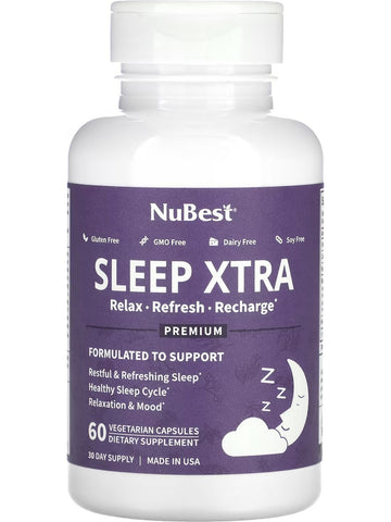 NuBest, Sleep Xtra, 60 Vegetarian Capsules