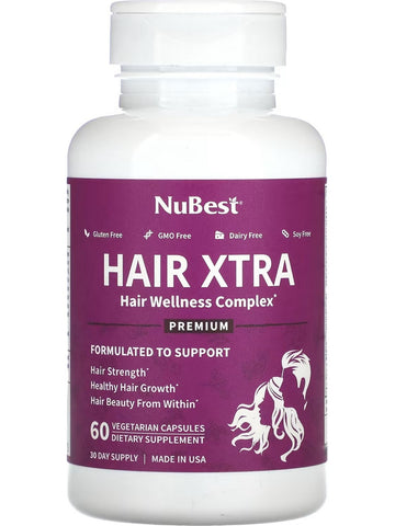 NuBest, Hair Xtra, 60 Vegetarian Capsules